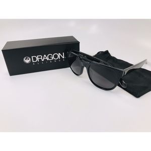 NEW DRAGON DR516S 001 Jet Black MIX Sunglasses with Grey Lenses